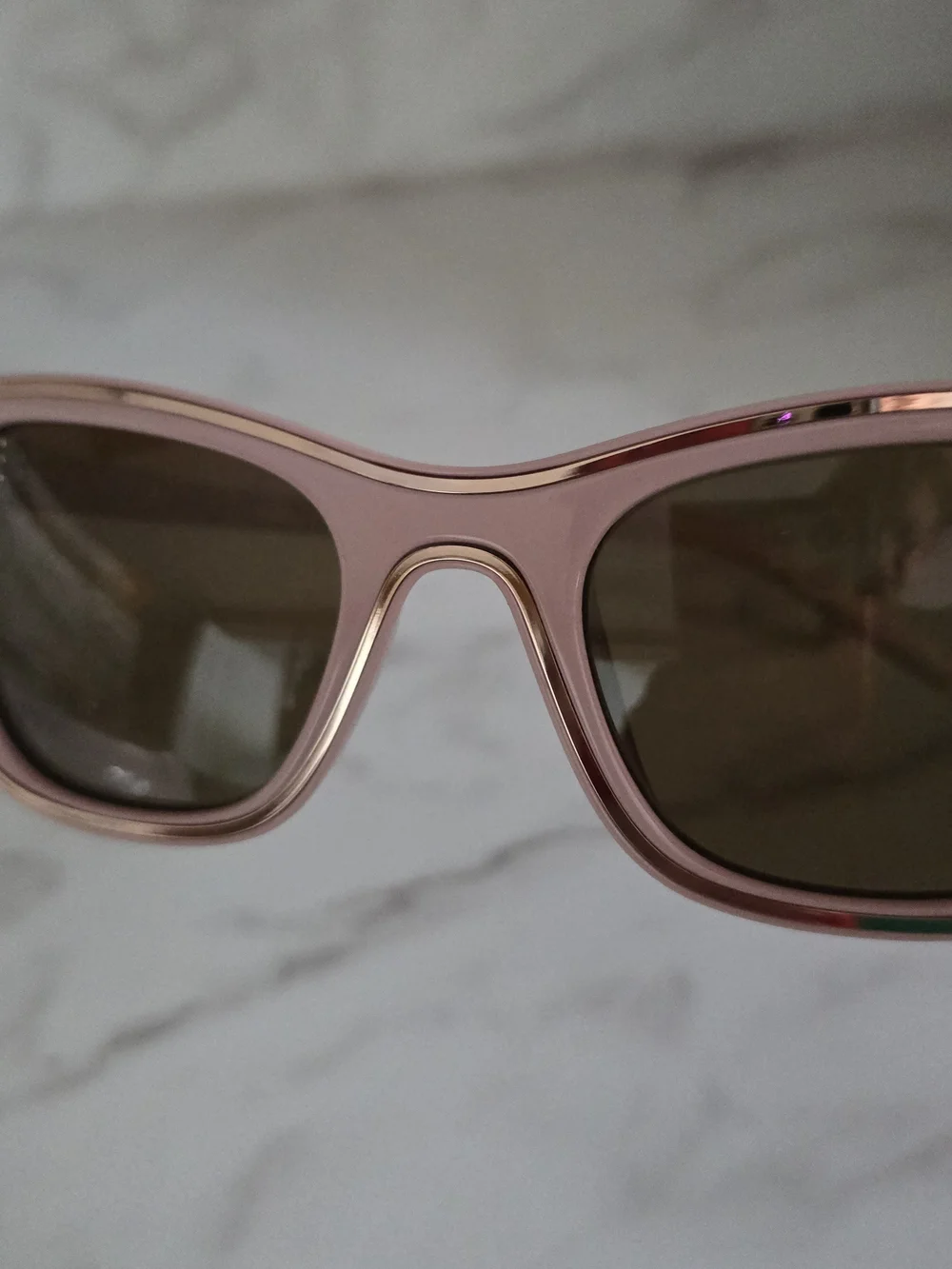 Prive' Revaux Pink Cat Eye Sunglasses with Gold Logo